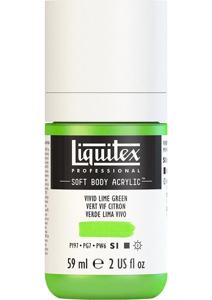 Professional Soft Body Akrilik Boya 59ML Vivid Lime Green 740 S1