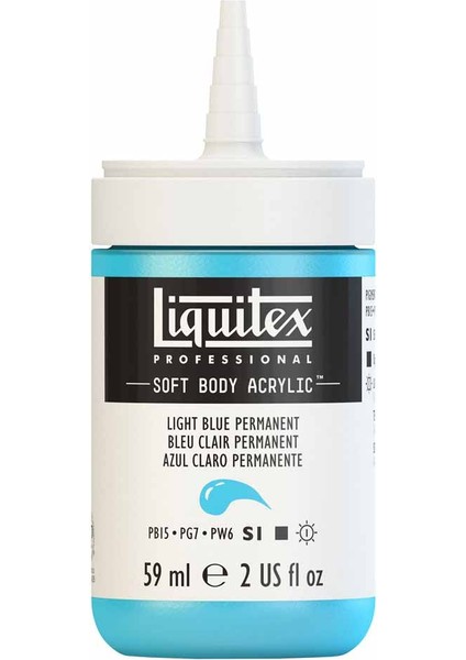 Professional Soft Body Akrilik Boya 59ML Light Blue Perm 770 S1
