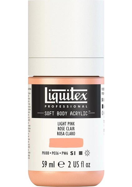 Professional Soft Body Akrilik Boya 59ML Light Pink 810 S1