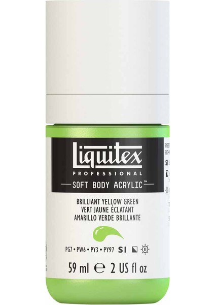 Professional Soft Body Akrilik Boya 59ML Brilliant Yellow Green 840 S1 modelleri