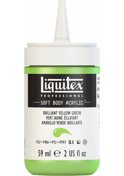Professional Soft Body Akrilik Boya 59ML Brilliant Yellow Green 840 S1 fırsatları
