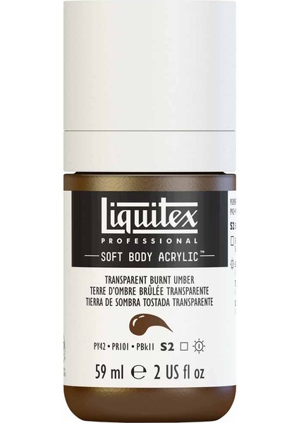 Professional Soft Body Akrilik Boya 59ML Transparent Burnt Umber 130 S2 modelleri
