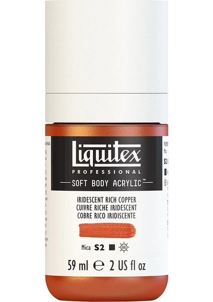 Professional Soft Body Akrilik Boya 59ML Iridescent Rich Copper 230 S2