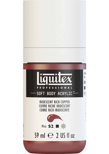Professional Soft Body Akrilik Boya 59ML Iridescent Rich Copper 230 S2 modelleri