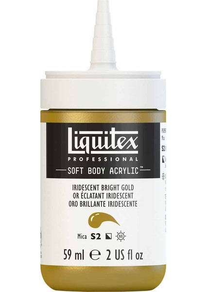 Professional Soft Body Akrilik Boya 59ML Iridescent Bright Gold 234 S2 fırsatları