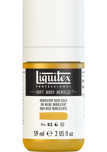 Professional Soft Body Akrilik Boya 59ML Iridescent Rich Gold 235 S2