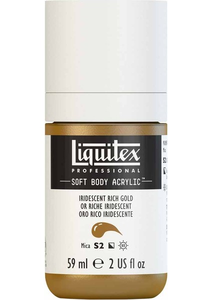 Professional Soft Body Akrilik Boya 59ML Iridescent Rich Gold 235 S2 modelleri