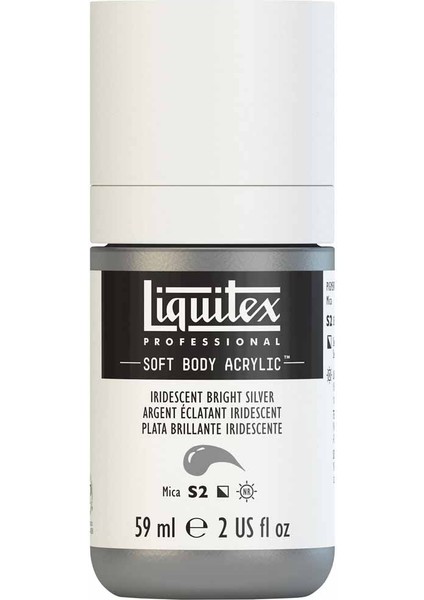 Professional Soft Body Akrilik Boya 59ML Iridescent Bright Silver 236 S2 modelleri
