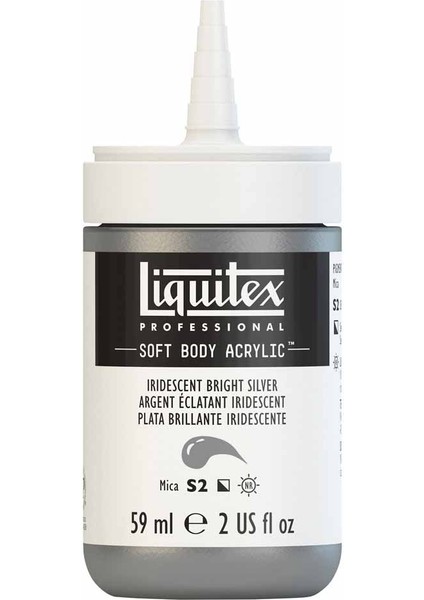 Professional Soft Body Akrilik Boya 59ML Iridescent Bright Silver 236 S2 fırsatları