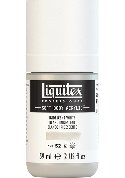 Professional Soft Body Akrilik Boya 59ML Iridescent White 238 S2