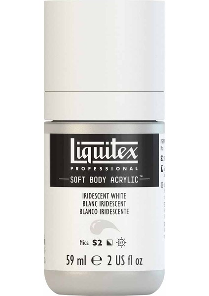 Professional Soft Body Akrilik Boya 59ML Iridescent White 238 S2 modelleri