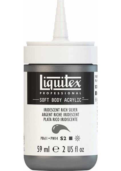 Professional Soft Body Akrilik Boya 59ML Iridescent Rich Silver 239 S2 fırsatları