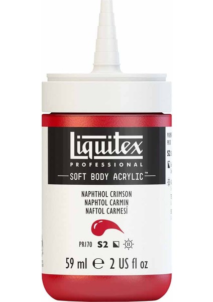 Professional Soft Body Akrilik Boya 59ML Naphthol Crimson 292 S2 fırsatları
