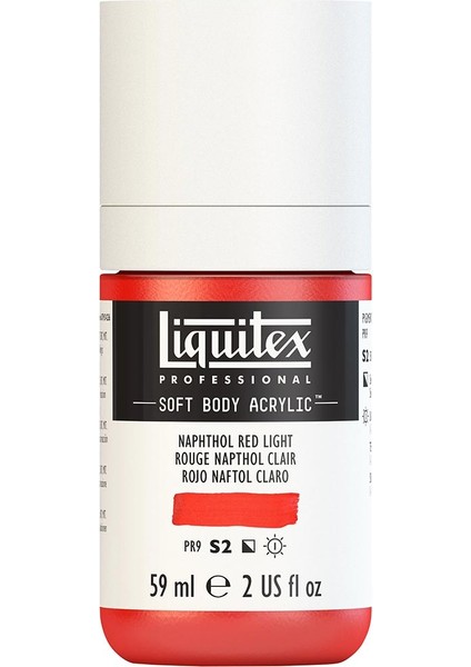 Professional Soft Body Akrilik Boya 59ML Naphthol Red Light 294 S2