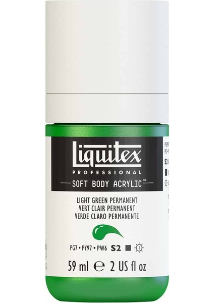 Professional Soft Body Akrilik Boya 59ML Light Green Permanent 312 S2 modelleri