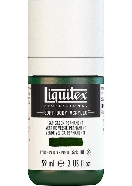 Professional Soft Body Akrilik Boya 59ML Sap Green Perm 315 S2