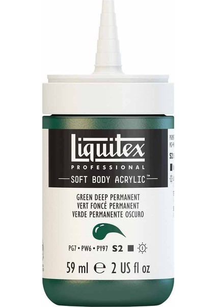 Professional Soft Body Akrilik Boya 59ML Green Deep Permanent 350 S2 fırsatları