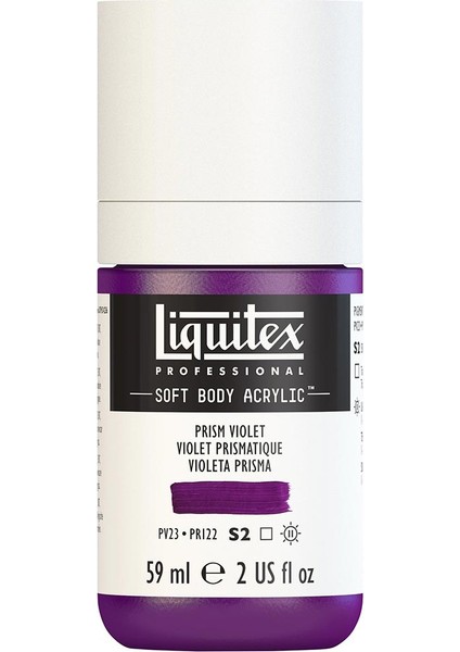 Professional Soft Body Akrilik Boya 59ML Prism Violet 391 S2