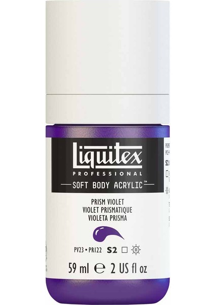 Professional Soft Body Akrilik Boya 59ML Prism Violet 391 S2