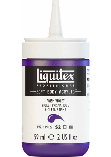 Professional Soft Body Akrilik Boya 59ML Prism Violet 391 S2