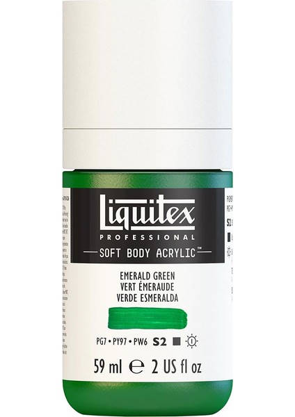 Professional Soft Body Akrilik Boya 59ML Emerald Green 450 S2
