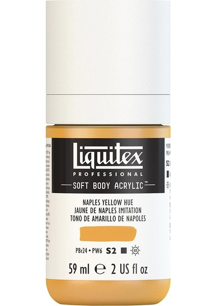 Professional Soft Body Akrilik Boya 59ML Naples Yellow Hue 601 S2