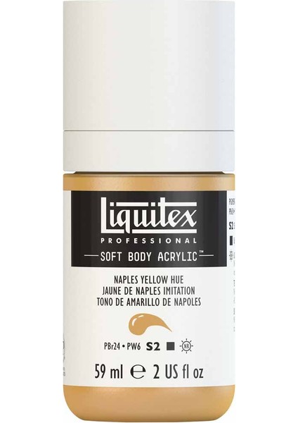 Professional Soft Body Akrilik Boya 59ML Naples Yellow Hue 601 S2 modelleri