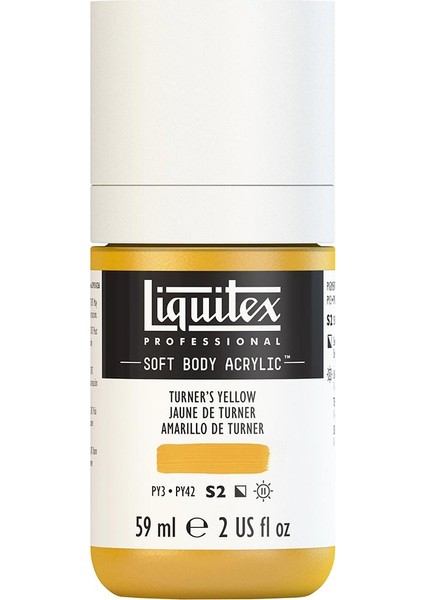 Professional Soft Body Akrilik Boya 59ML Turner's Yellow 730 S2