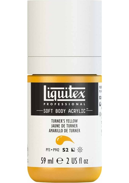 Professional Soft Body Akrilik Boya 59ML Turner's Yellow 730 S2 modelleri