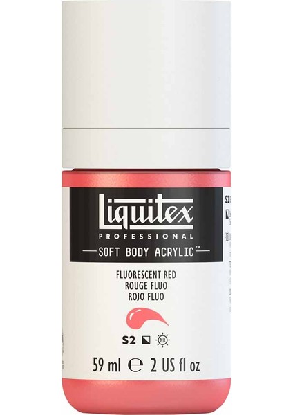 Professional Soft Body Akrilik Boya 59ML Fluorescent Red 983 S2 modelleri