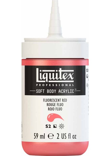 Professional Soft Body Akrilik Boya 59ML Fluorescent Red 983 S2 fırsatları