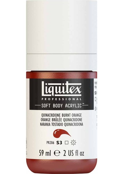 Professional Soft Body Akrilik Boya 59ML Quinacridone Burnt Orange 108 S3 modelleri
