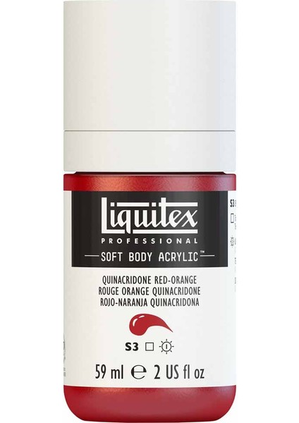 Professional Soft Body Akrilik Boya 59ML Quinacridone Red-Orange 109 S3 modelleri