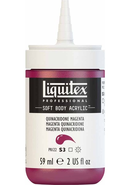 Professional Soft Body Akrilik Boya 59ML Quinacridone Magenta 114 S3 fırsatları