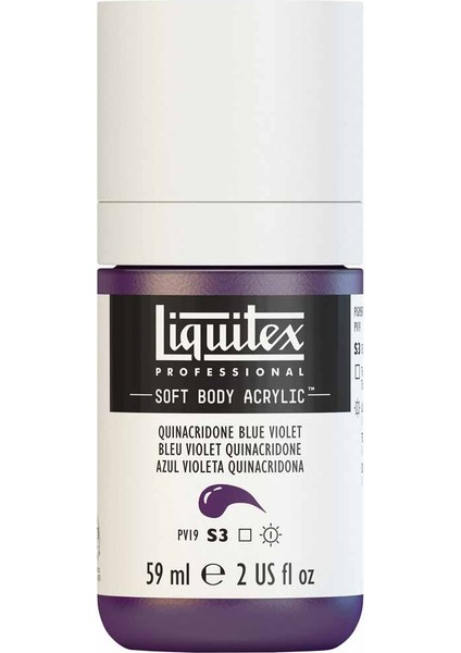 Professional Soft Body Akrilik Boya 59ML Quinacridone Blue Violet 118 S3 modelleri