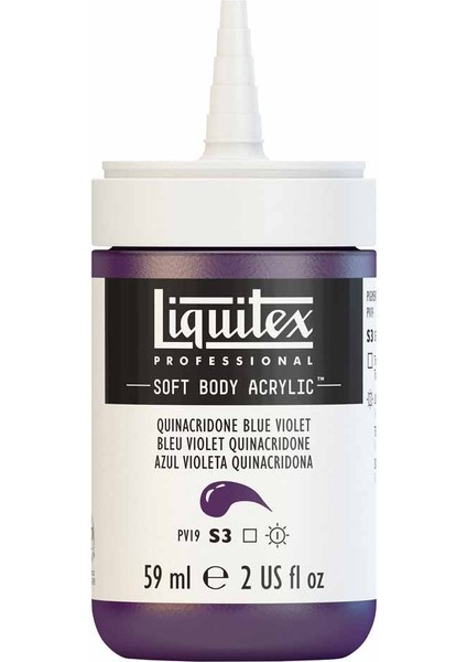 Professional Soft Body Akrilik Boya 59ML Quinacridone Blue Violet 118 S3 fırsatları