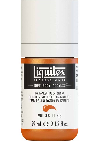 Professional Soft Body Akrilik Boya 59ML Transparent Burnt Sienna 129 S3 modelleri