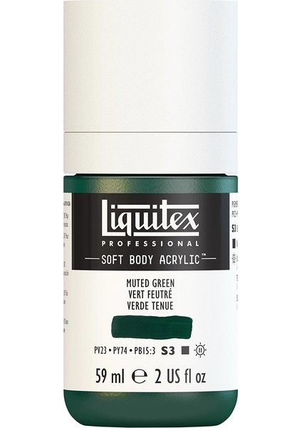 Professional Soft Body Akrilik Boya 59ML Muted Green 501 S3