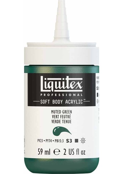 Professional Soft Body Akrilik Boya 59ML Muted Green 501 S3 fırsatları