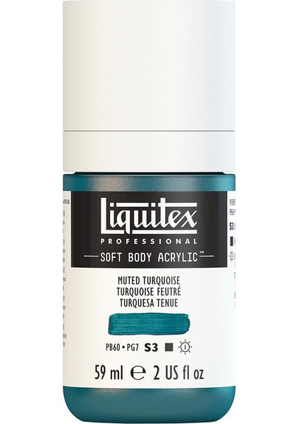 Professional Soft Body Akrilik Boya 59ML Muted Turquoise 503 S3