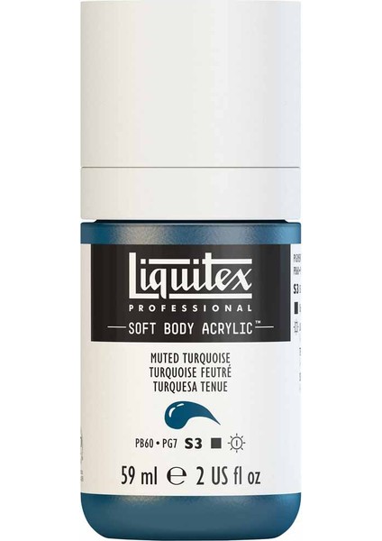 Professional Soft Body Akrilik Boya 59ML Muted Turquoise 503 S3 modelleri