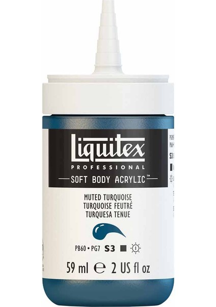 Professional Soft Body Akrilik Boya 59ML Muted Turquoise 503 S3 fırsatları