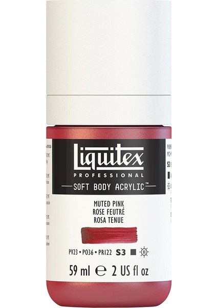 Professional Soft Body Akrilik Boya 59ML Muted Pink 504 S3