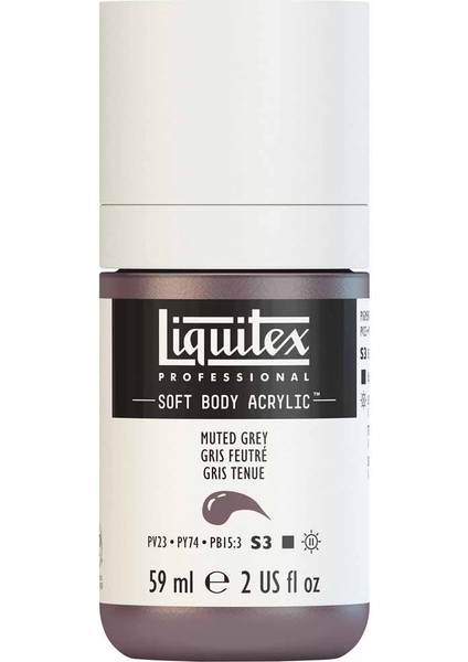 Professional Soft Body Akrilik Boya 59ML Muted Grey 505 S3 modelleri