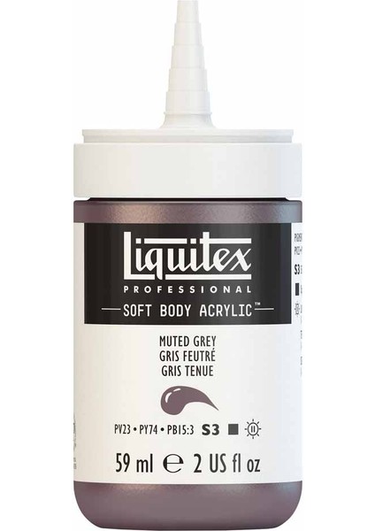 Professional Soft Body Akrilik Boya 59ML Muted Grey 505 S3 fırsatları