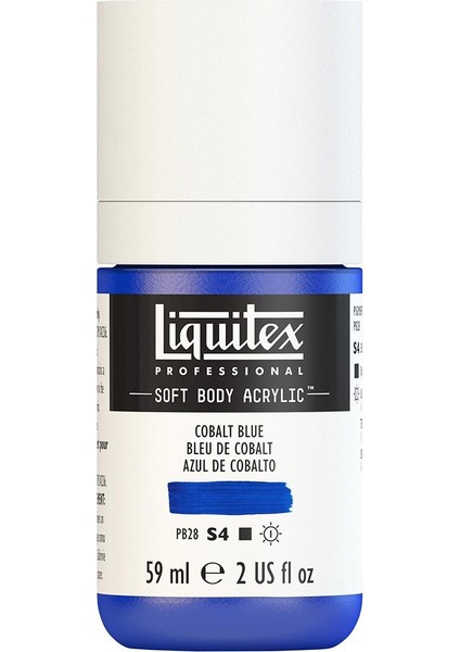 Professional Soft Body Akrilik Boya 59ML Cobalt Blue 170 S4