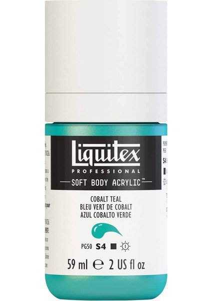 Professional Soft Body Akrilik Boya 59ML Cobalt Teal 172 S4 modelleri