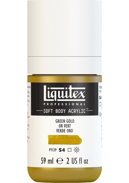 Professional Soft Body Akrilik Boya 59ML Green Gold 325 S4