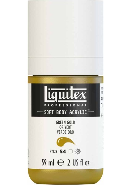 Professional Soft Body Akrilik Boya 59ML Green Gold 325 S4 modelleri