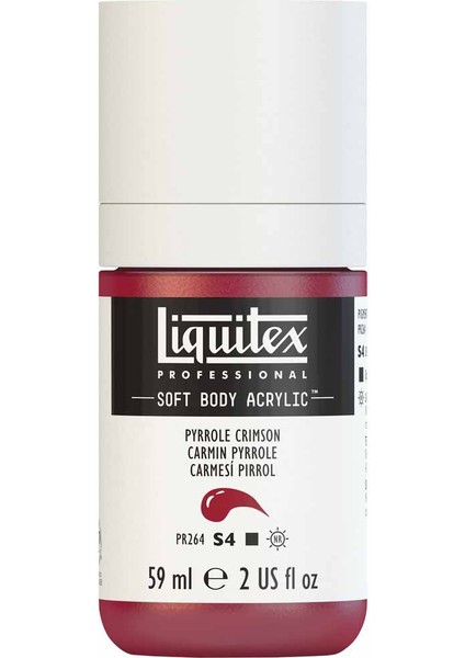 Professional Soft Body Akrilik Boya 59ML Pyrrole Crimson 326 S4 modelleri